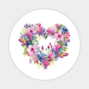 Floral Valentine Magnet